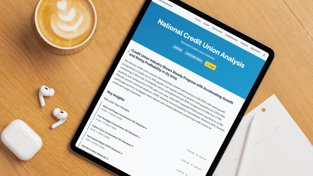 National Credit Union Industry Trends in Q3 2025