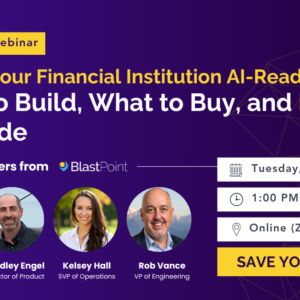 Live Webinar: Making Your Financial Institution AI-Ready: What to Build, What to Buy, and How to Decide 18 2026 Sep FI webinar